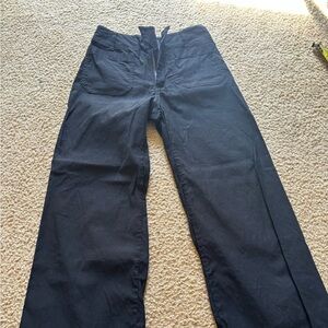 Maeve The Colette Wide Leg Pants Sailor Patch Pocket Womens Size 25